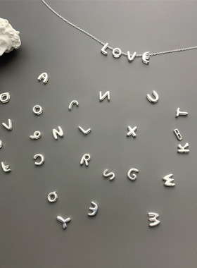 茵珞合金男女通用英文项链设项链