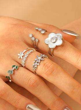 铜欧美新款韩版时尚清戒指/指环