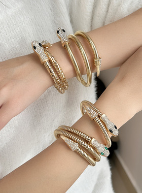 New fashionable snake shaped winding retro bracelet women