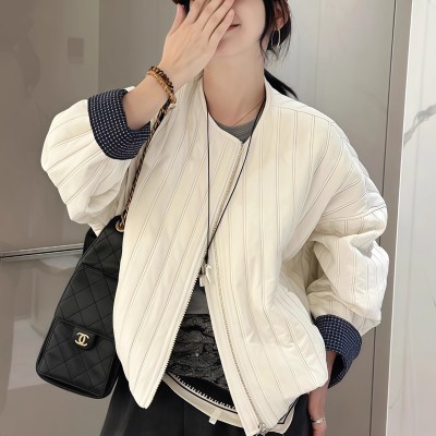 短款棒球服夹棉外套女2025新款今年流行爆款高级感小个子轻薄棉服