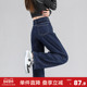 复古直筒裤 唐狮25春夏季 子女 高腰宽松阔腿裤 显瘦薄款 新款 女牛仔裤
