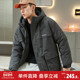 新款 棉衣男装 短款 唐狮冬季 连帽工装 棉服学生加厚上衣棉袄加厚外套