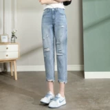 Весенние летние джинсы, штаны, высокая талия