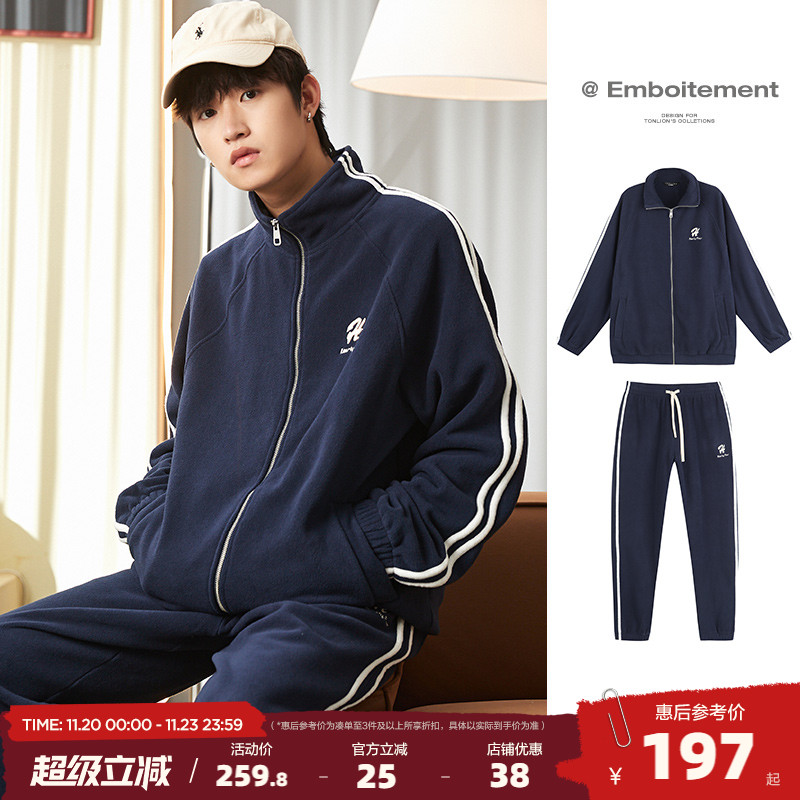 帅气休闲运动套装唐狮冬季