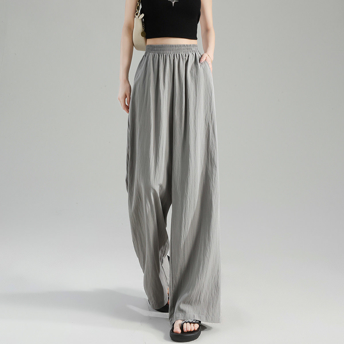 唐狮2025夏季女休闲裤轻薄宽松百搭时尚流行松弛感高级感裤子,女装/女士精品,休闲裤,淘宝优惠券,粉丝福利购,淘宝优惠卷