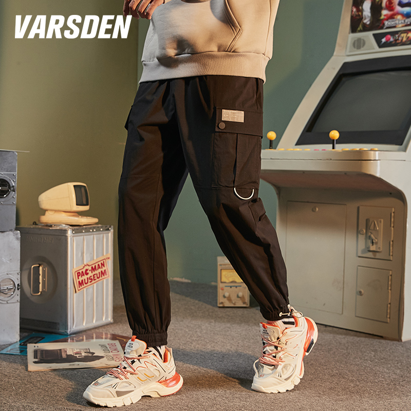 Varsden/华尔思丹男士休闲裤韩版潮流宽松束脚2019新款工装裤男潮券后159.00元