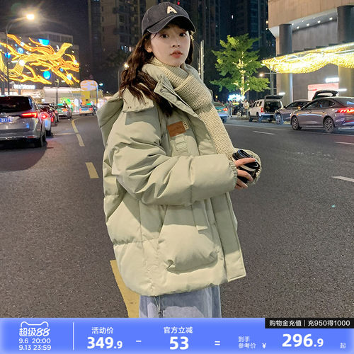 新款短款棉衣唐狮面包服
