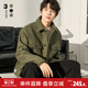呢子外套男大衣翻领高级感男夹克外套 毛呢外套男短款 唐狮冬季 新款