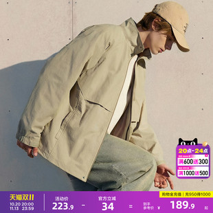 唐狮2026春秋夹克外套男飞行夹克立领休闲宽松秋短款教练服潮流
