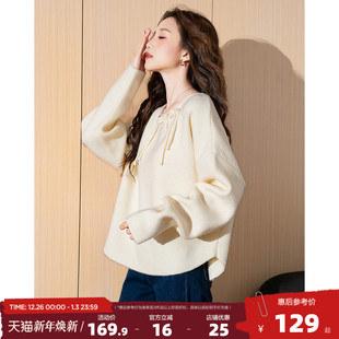盘扣设计毛线衫 毛衣女净色新中式 U型领优雅气质 秋季 唐狮2025新款