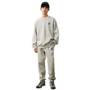 唐狮休闲运动套装男春秋新款卫衣套装男圆领套头宽松卫衣卫裤潮