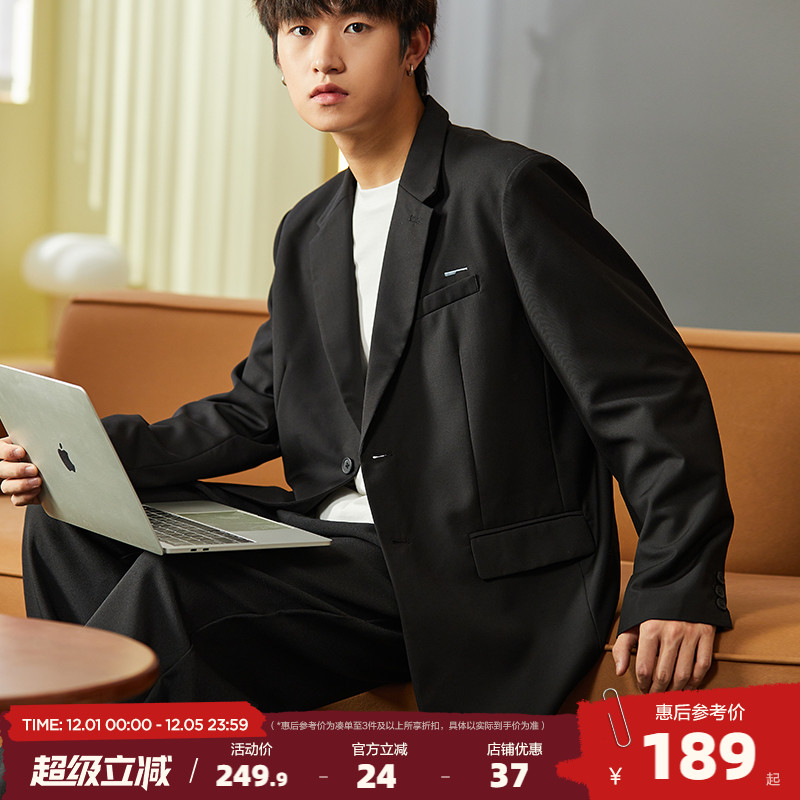 唐狮2025新款西装外套男商务休闲高级感外套时尚外套男士西装外套