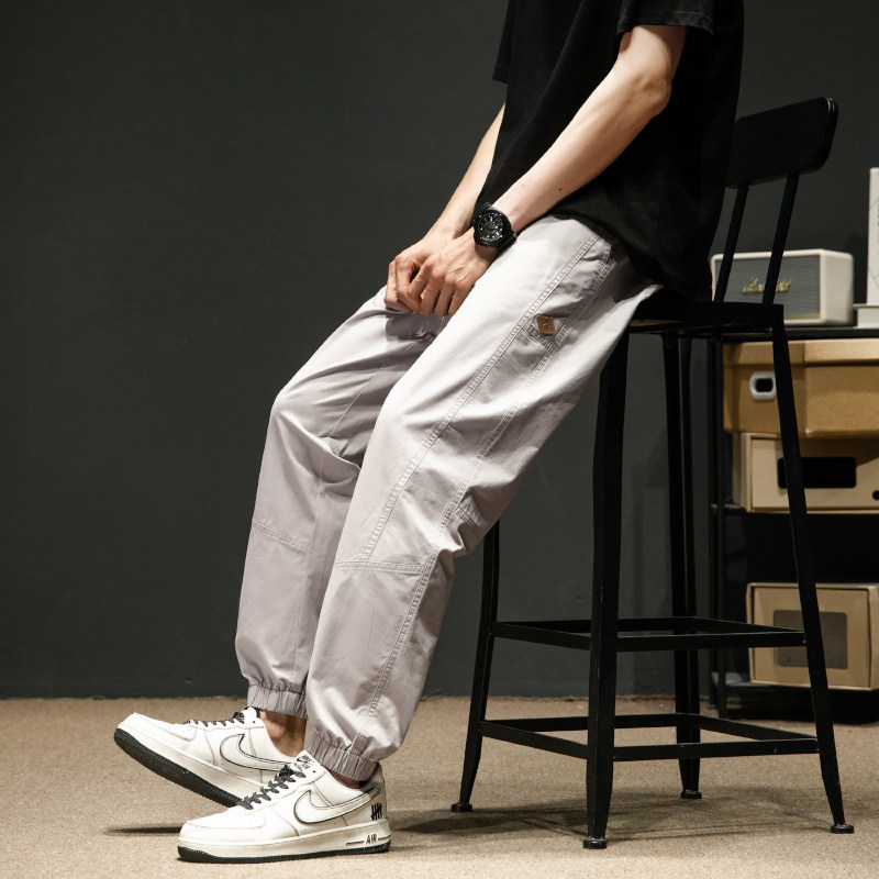 唐狮24春新款工装裤男韩版束脚宽松休闲裤长裤子男款潮牌
