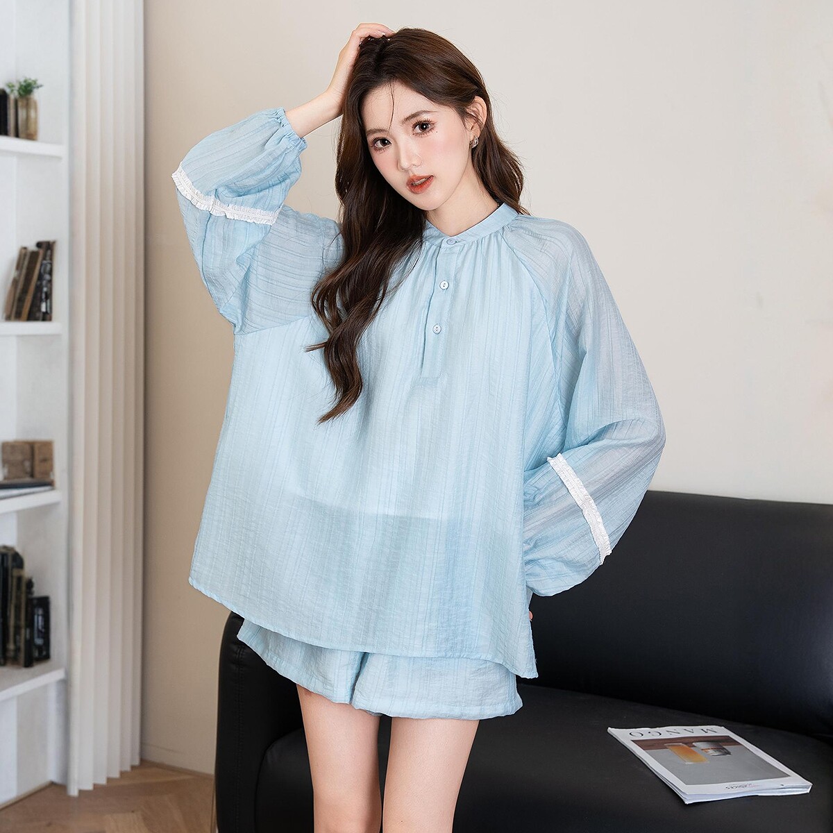 唐狮春夏女莱赛尔防晒休闲套装