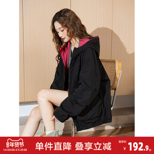 唐狮2026新款春季女外套工装时尚爆款休闲百搭（两面穿）冲锋衣yc