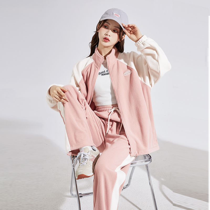 插肩袖开衫长裤套装tonlion/唐狮