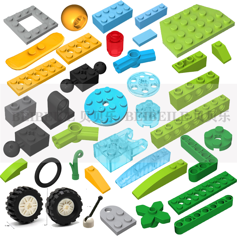 适用小颗粒45300积木全系列零散件wedo2.0建构科技配件装饰花