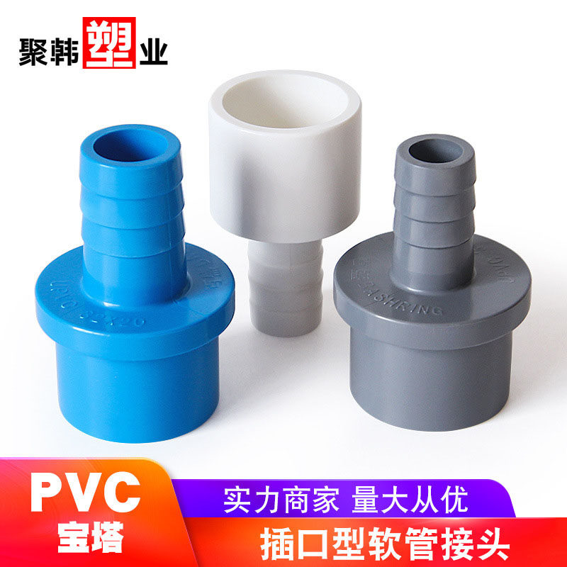 PVC宝塔软管链接直通增氧快接头图片