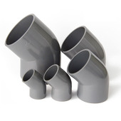 110 200 PVC45度弯头45°直通弯头给水管20