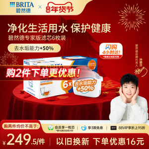 【孙颖莎推荐】BRITA碧然德净水器家用厨房滤水壶净水壶滤芯正品