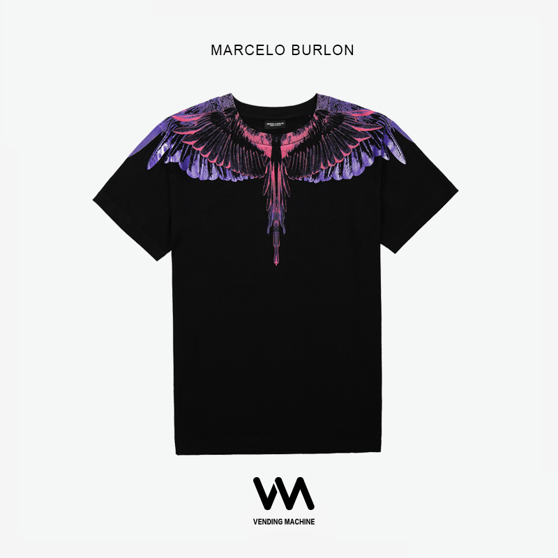 Marcelo Burlon 19ss teeº£ÍâÕýÆ·MBпî×Ϻì³á°òÄÐŮͬ¿î¶ÌÐäTÐô