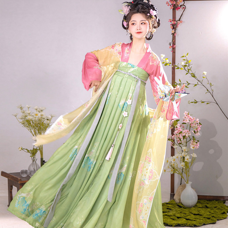 原创正品汉服女装夏季唐制齐胸襦裙2025新款古风汉元素日常春夏