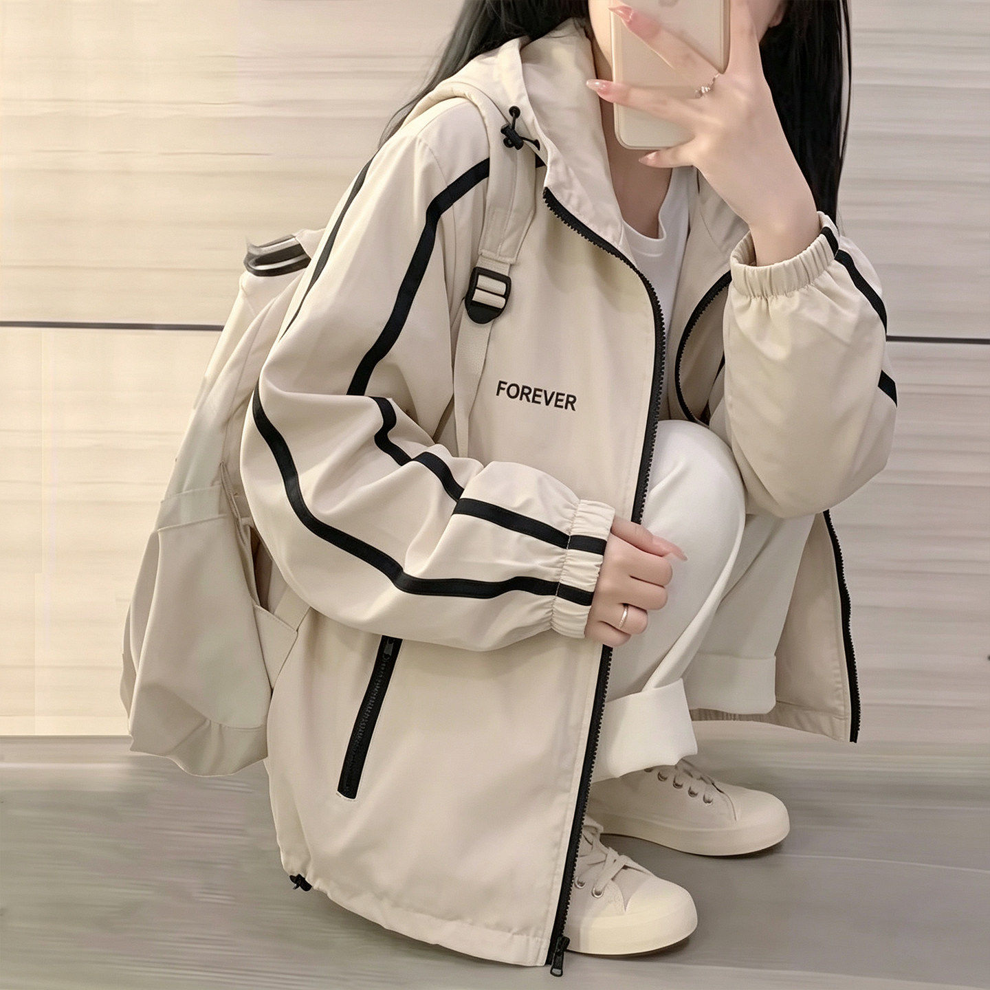 美式风衣外套女春秋款202