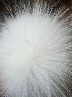 超大真貉子毛毛球针织帽子毛球配饰可拆卸服装辅料帽子配件