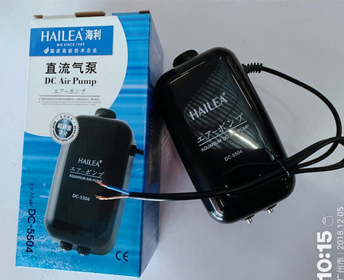 12V增氧泵车载钓鱼增氧机直流充氧泵点烟器氧气泵海利DC5504气泵