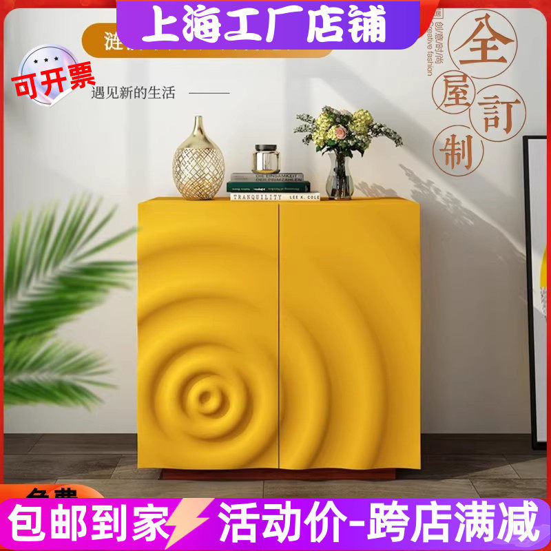 新品创意钢琴烤漆鞋柜现代简约玄关柜装饰柜烤漆餐边柜碗柜储物柜