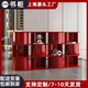 意式 饰架书房隔断柜定制 烤漆书架实木书柜现代简约落地置物架装