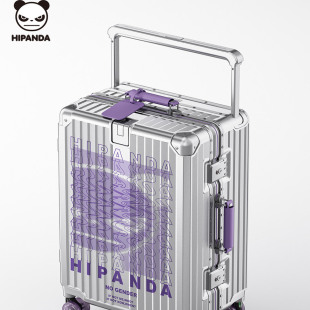 旅行箱女2025新款 箱包ins潮 行李箱大容量登机箱PC铝框密码