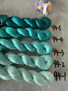 苏绣蚕丝线缠花绒花专用线94号亮猫眼色