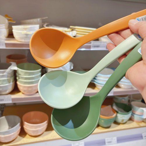 防摔耐高温莫兰迪色系密胺调羹