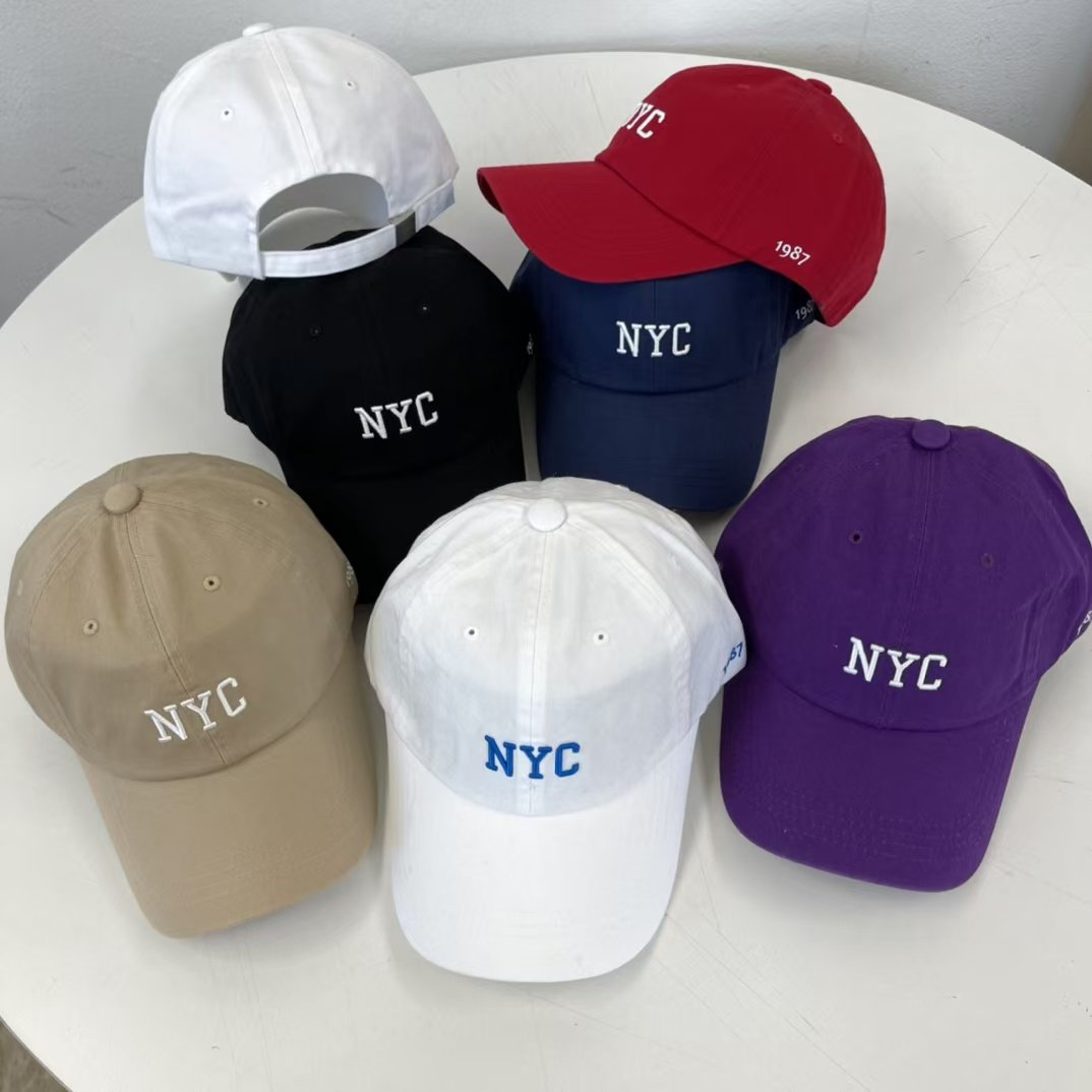 棒球帽东大门代购防晒刺绣字母NYC棒球帽男女百搭时尚休闲鸭舌帽