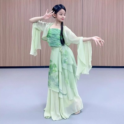 儿童古典舞蹈服女国风身韵飘逸