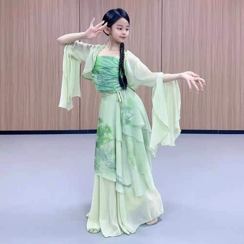 儿童古典舞蹈服女国风身韵飘逸