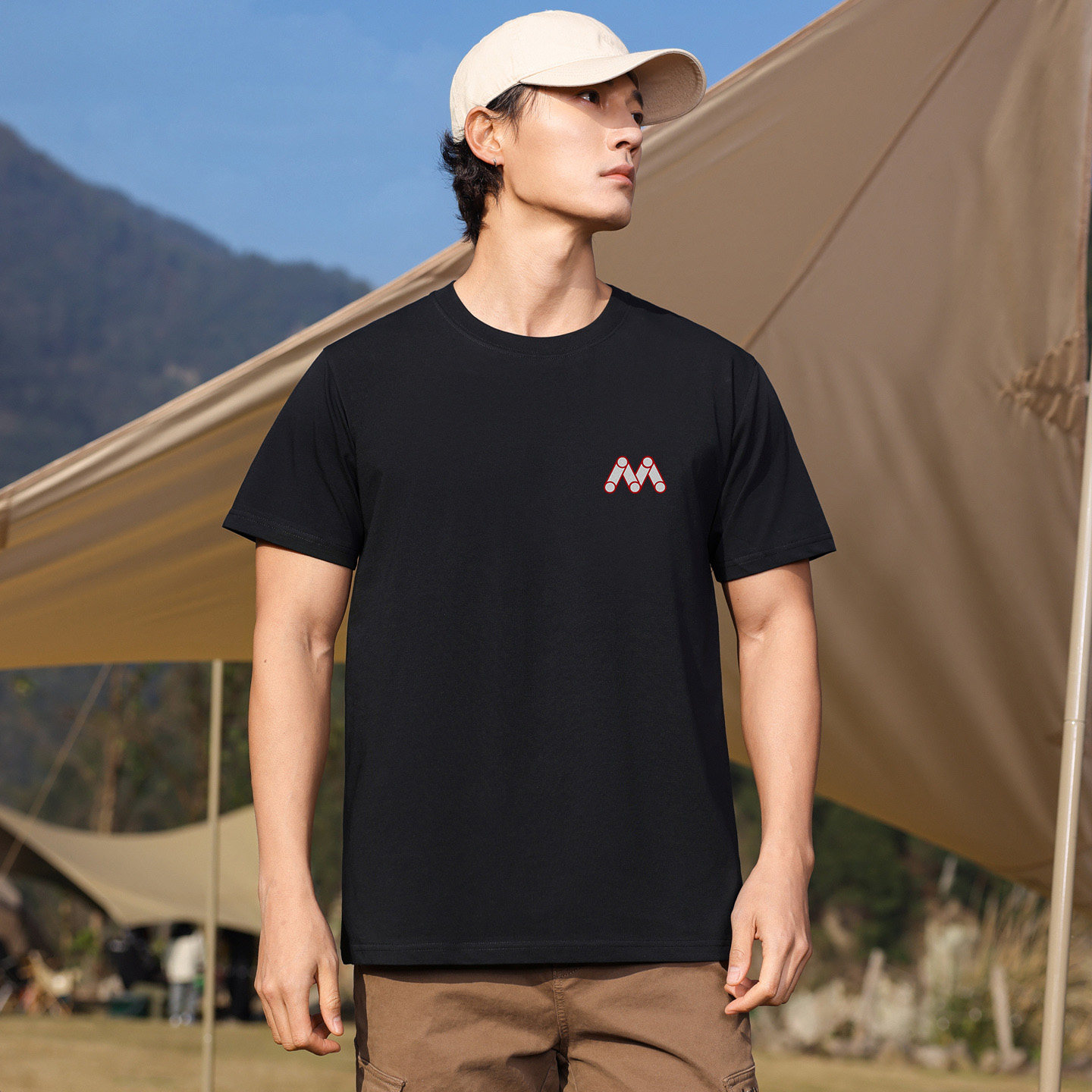 唐狮集团DESSO夏季重磅纯棉短袖t恤男青年潮圆领情侣大码定制半袖