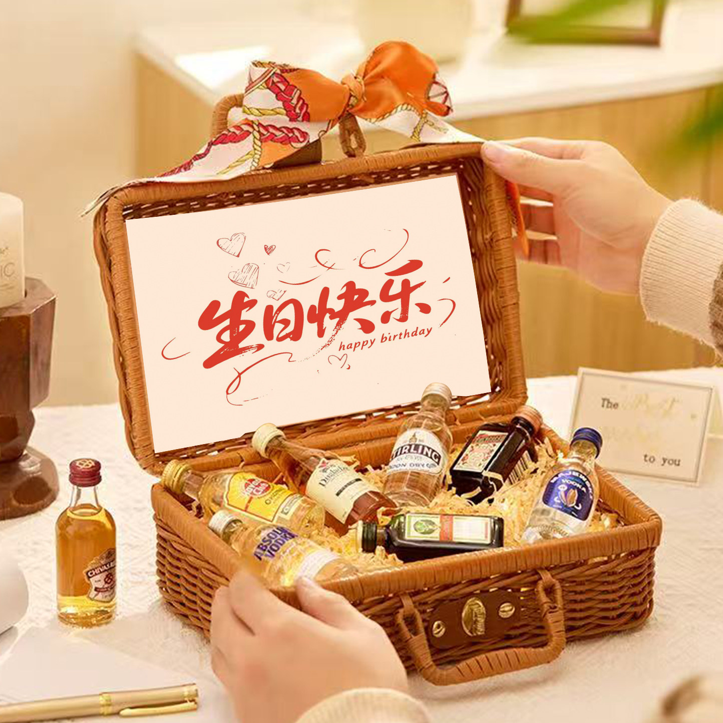 生日礼物女生小众礼物mini小洋酒礼盒套装威士忌伏特加微醺酒50ml