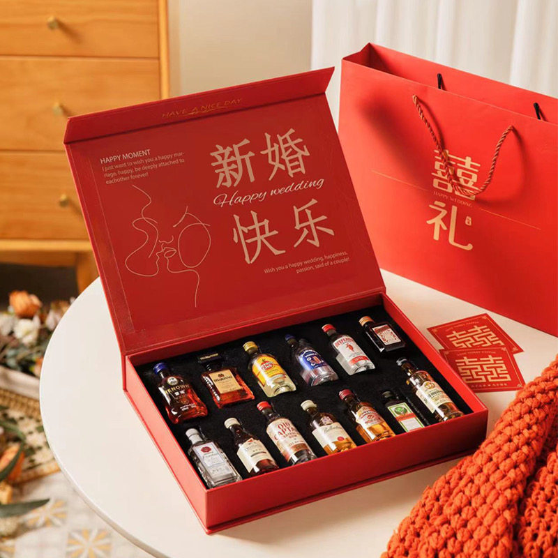 复古新婚礼物送新人高级实用全进口小洋酒套装礼盒送闺蜜酒50ml