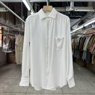 铜氨丝衬衫女2025年春新款垂感顺滑宽松舒适休闲长袖纯色衬衣外套