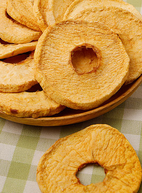 烟台脱水苹果干软片苹果圈农家自制软绵酸甜特产果干不加糖无添加