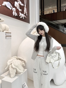 DIAMOND亲爱 圆领麻花针织开衫 格蕾 休闲长袖 bm风美式 ROUGE