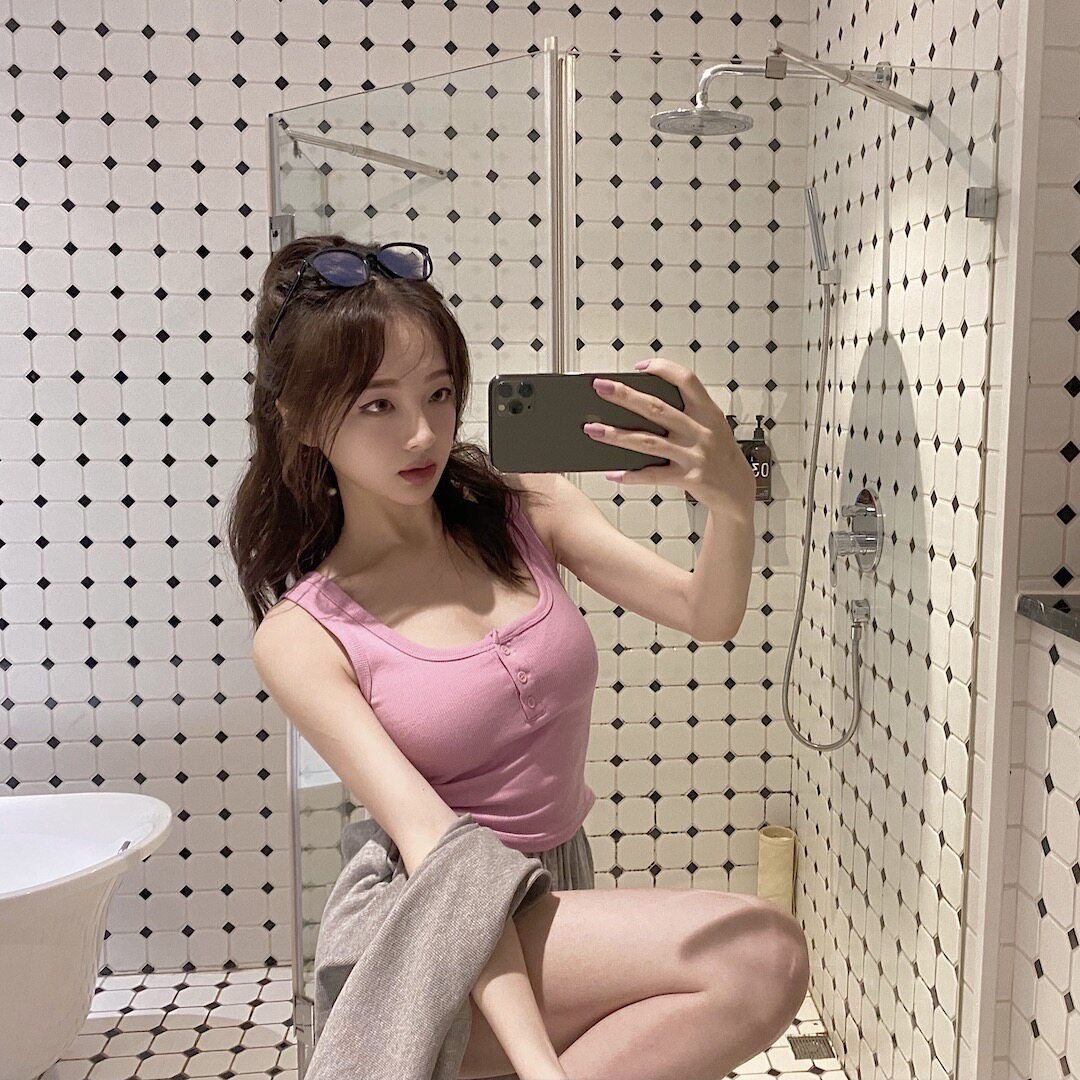 ROUGE DIAMOND白幼瘦/bm风纽扣紧身短裤打底背心无袖t恤显瘦