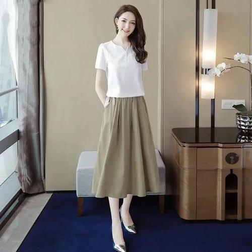 2025时尚大码半身裙套装女