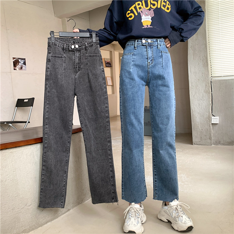 Korean version of high waisted slim fit Capris pants