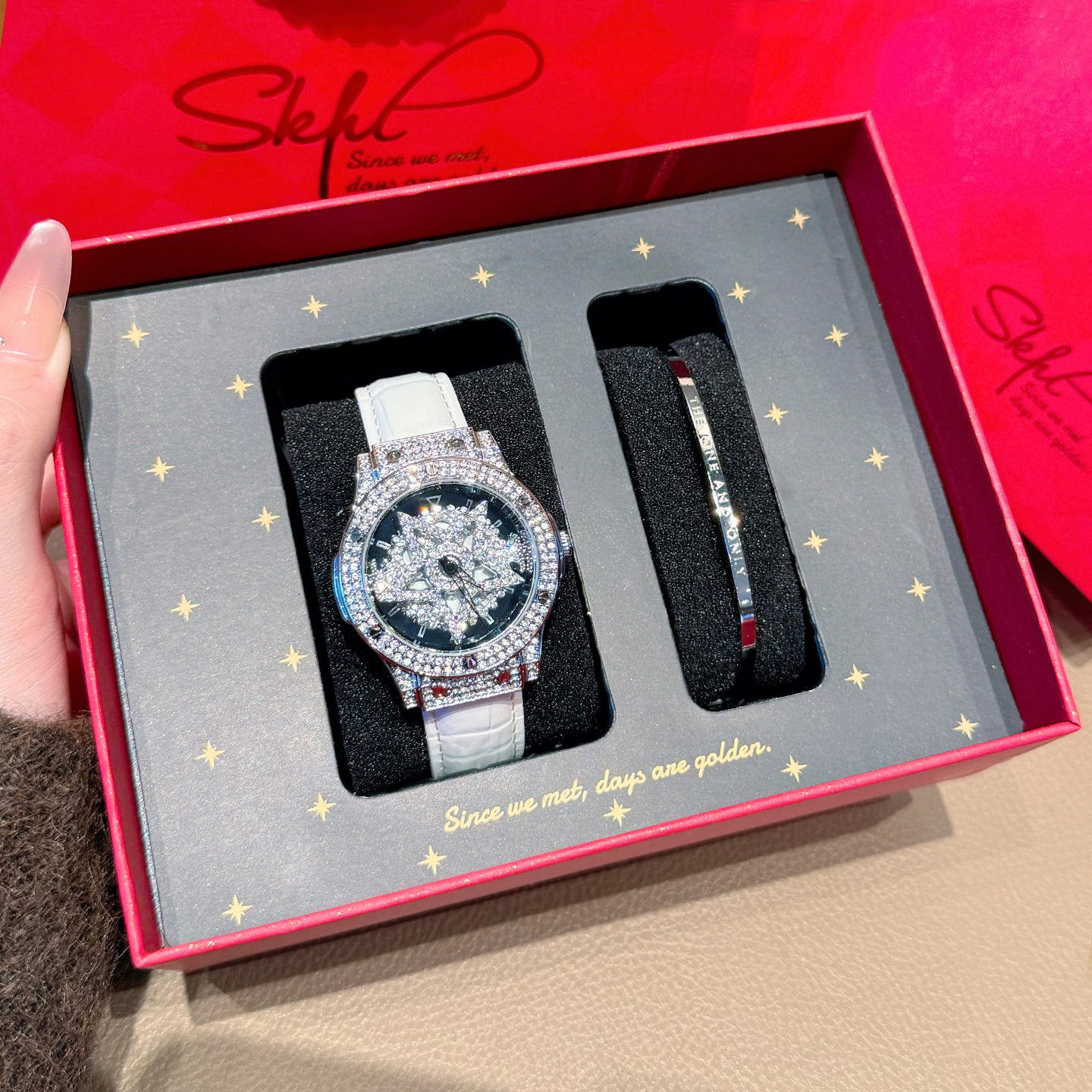 时来运转五芒星女士手表