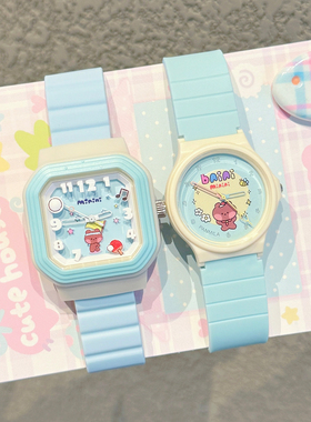 手表女学生初高中2025新款方形高颜值女孩考试专用电子腕表