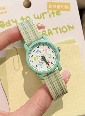 手表女款学生初高中高颜值2025新款考试专用防水ins风小众腕表