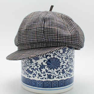 正品老字号马聚源老北京帽子秋冬新款中老年人纯羊毛八角帽画家帽